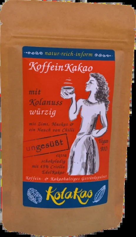 KolaKao – Organic caffeine cocoa with kola nut – spicy & unsweetened