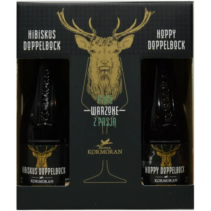 Kormoran ZESTAW x2 + POKAL – Hibiskus Doppelbock & Hoppy Doppelbock