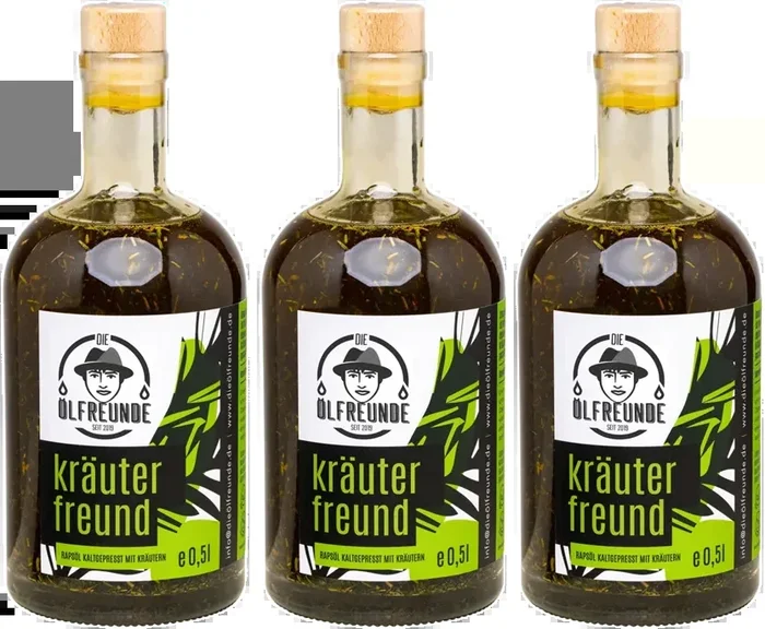Kräuterfreund Vorratspack (3x Rapsöl mit Kräutern)