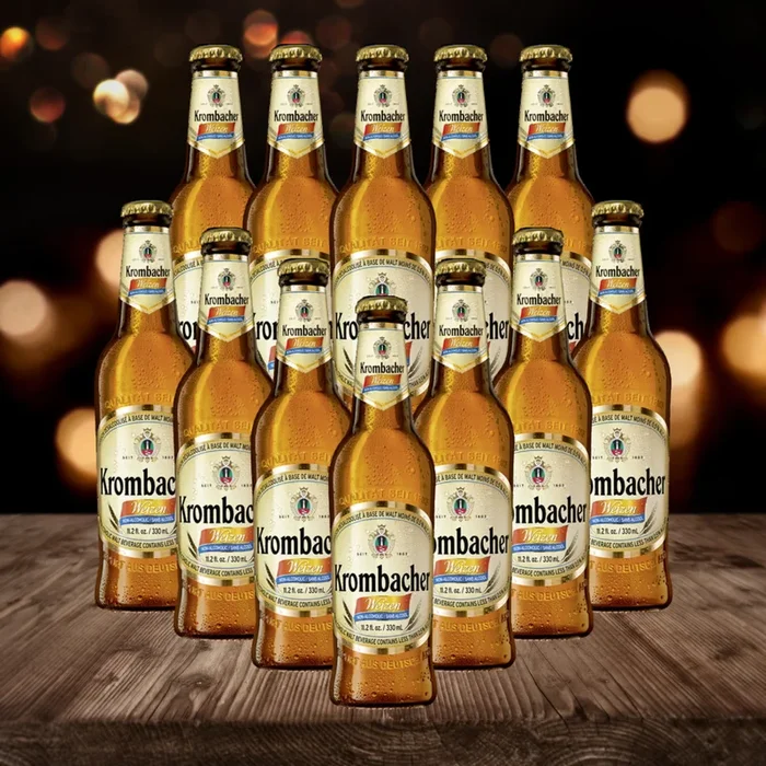 Krombacher Alcohol Free Weizen German Wheat Beer 500ml Bottles (12 Pack) – 0.0% ABV