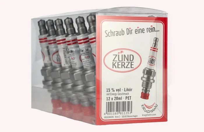 Krugmann ZÜNDKERZE Energy-Taste-Likör 15% Vol. 12×0,02l PET