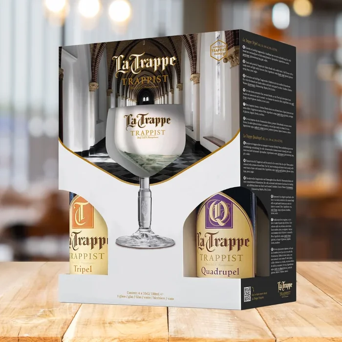 La Trappe Dutch Trappist Beer Gift Set with Chalice