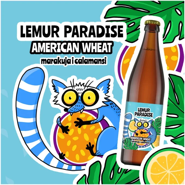ŁAŃCUT LEMUR PARADISE AMERICAN WHEAT MARAKUJA I CALAMASI