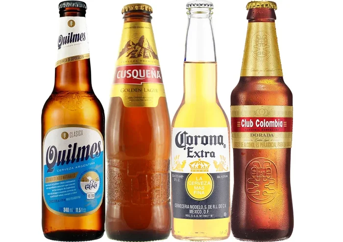 Lateinamerikanisches Bier Paket mit 4 Bieren