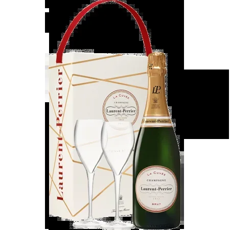 Laurent-Perrier La Cuvée Geschenkset mit 2 Gläser