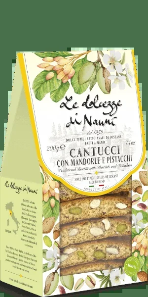 Le Dolcezze di Nanni Cantucci Mandorle e Pistacchi 200g