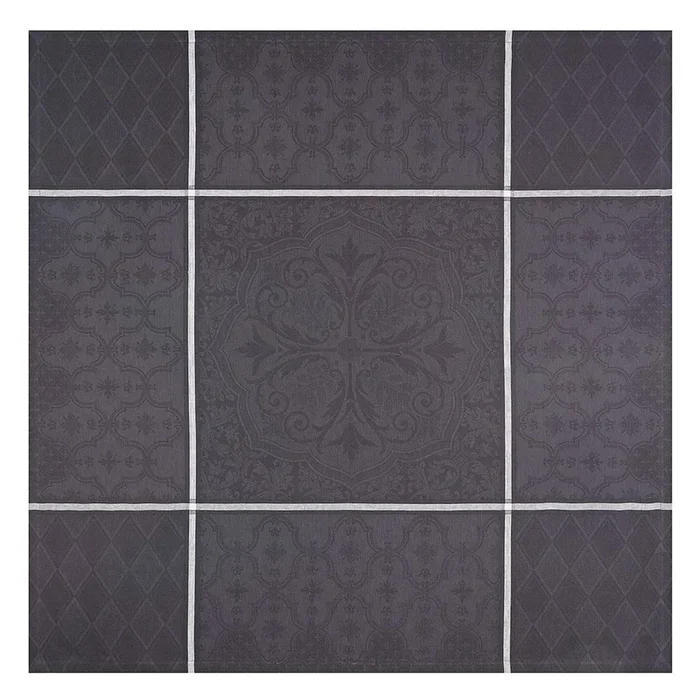 Le Jacquard Francais Mitteldecke | Armoiries | schwarz