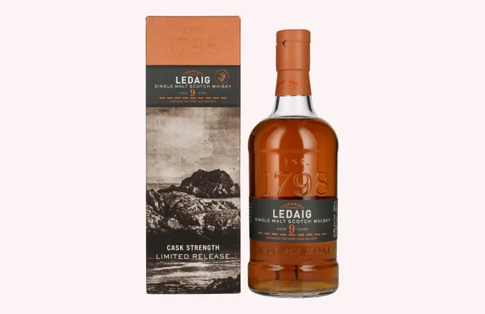 Ledaig 9 Years Old Bordeaux Red Wine Cask Strength Limited Release 2012 56,8% Vol. 0,7l in Geschenkbox