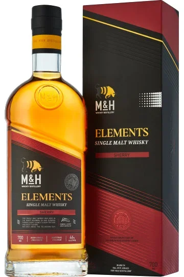 M&H SINGLE MALT WHISKY ELEMENTS SHERRY CASK