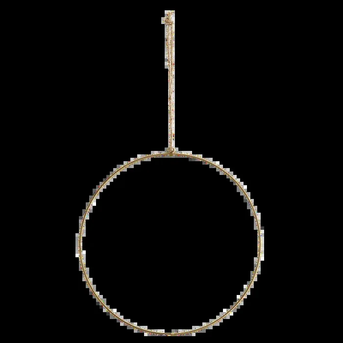 Madam Stoltz Drahtring 30 cm Metallring messingfarben antik