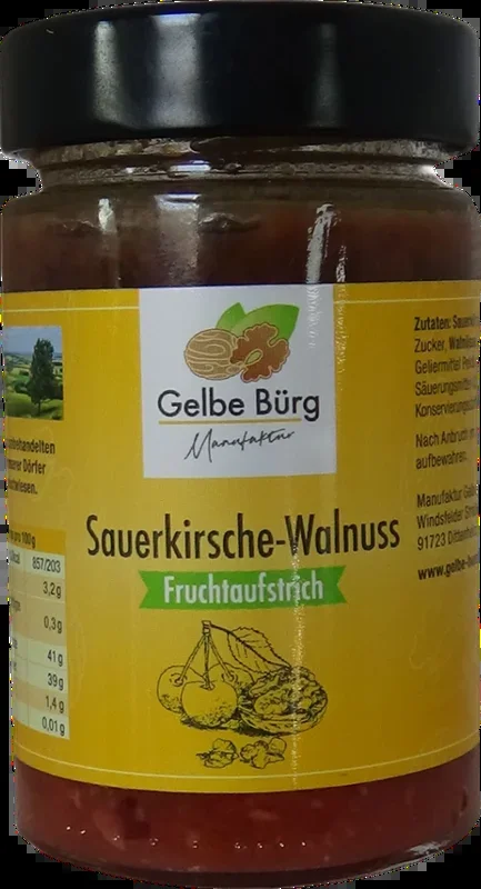Manufaktur Gelbe Bürg Sauerkirsche-Walnuss Aufstrich