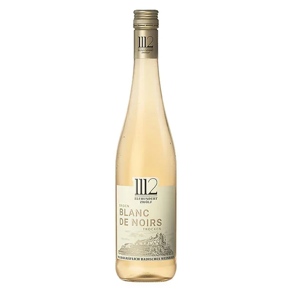 Markgräflich Badisches Weinhaus 1112 Elfhundertzwölf Blanc de Noirs Qualitätswein trocken 0,75L