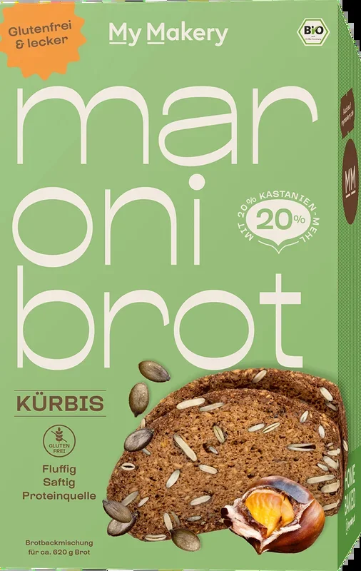 Maronibrot Kürbis Bio Brotbackmischung
