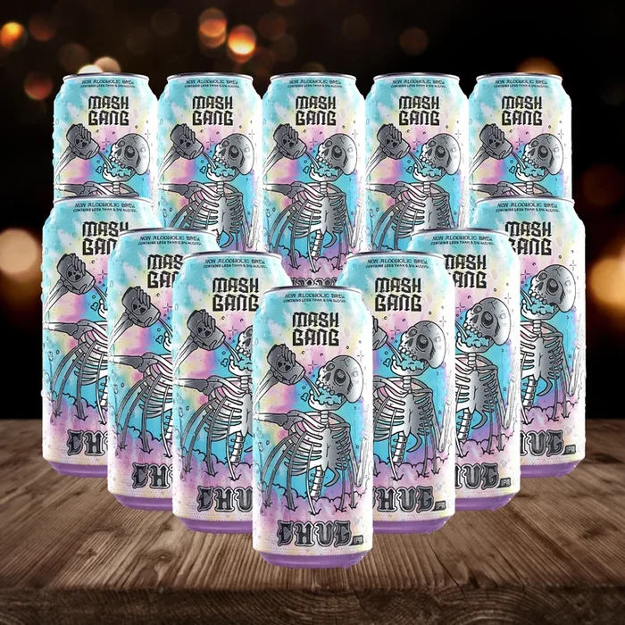 Mash Gang Chug Alcohol Free American IPA 440ml Cans – ABV 0.5% (12 Pack)