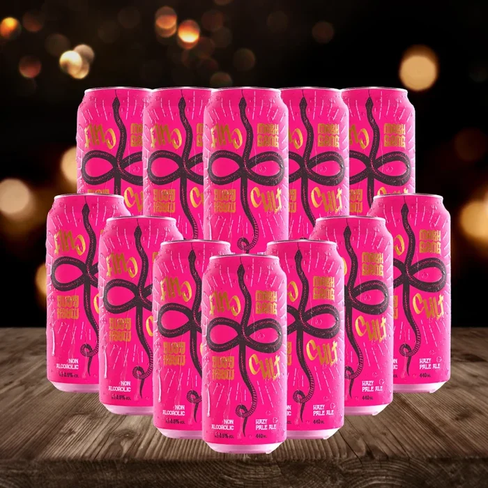 Mash Gang Cult American Low Alcohol NZ Pale Ale 440ml Cans – 0.5% ABV (12 Pack)