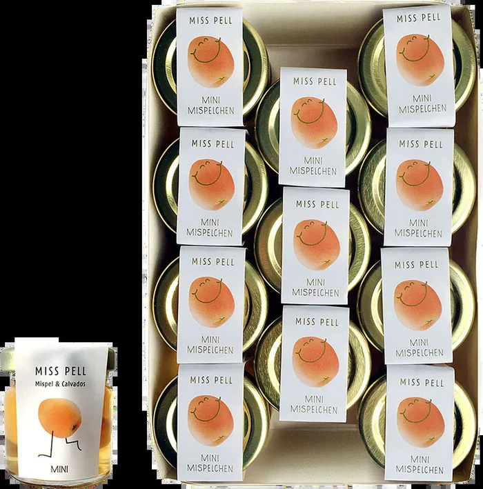 Mispelchen Mini Set (11x eingelegte Mispeln in Calvadoslikör)