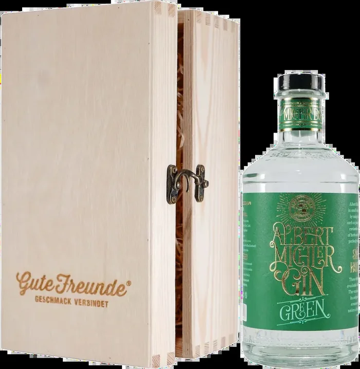 Michlers Green Gin mit Geschenk-Holzkiste