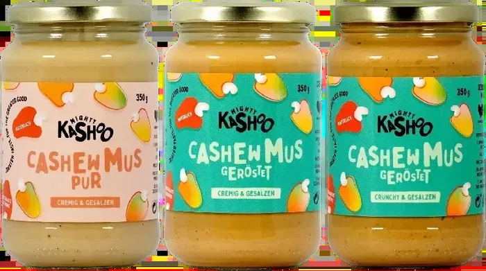 Mighty Kashoo Cashew Butter Bundle Salted (1x Crunchy + 1x Roasted + 1x Creamy)
