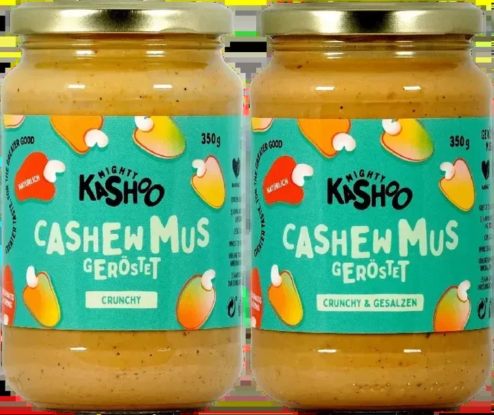 Mighty Kashoo Cashew Mush Bundle Crunchy (1x Crunchy + 1x Crunchy Salted)