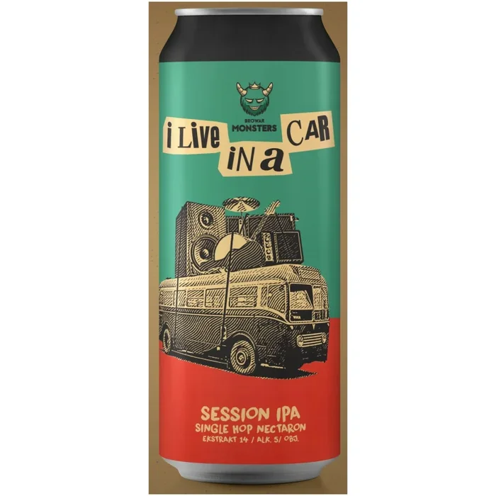 Monsters I LIVE IN A CAR – Single Hop Nectaron Session IPA