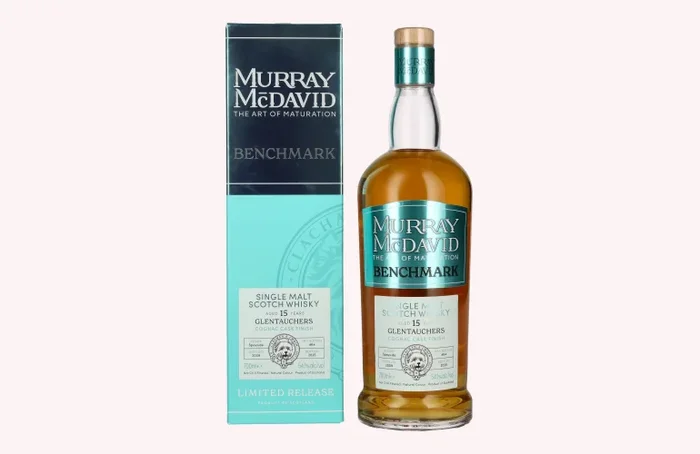 Murray McDavid BENCHMARK 15 Years Old GLENTAUCHERS Cognac Cask Finish 2009 54,1% Vol. 0,7l in Geschenkbox