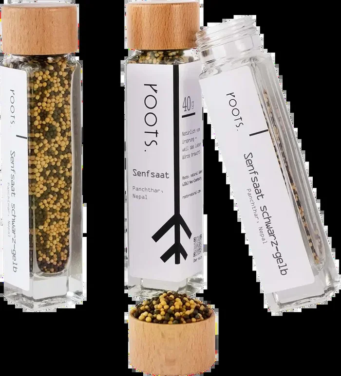 Mustard seed black yellow