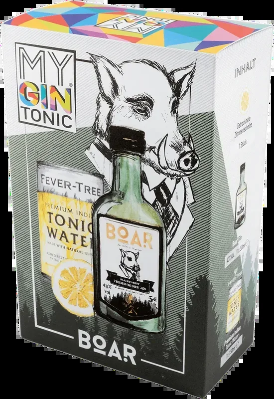 MyGinTonic Box BOAR (1x BOAR Gin + 1x Fever Tree Indian Tonic Water)