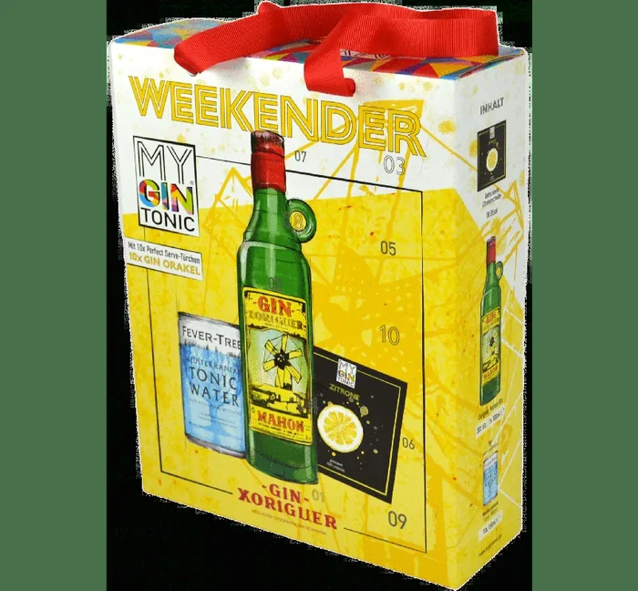 MyGinTonic WEEKENDER Box Mahon (1x Mahon Xoriguer Gin + 10x Fever Tree Mediterranean Tonic Water)