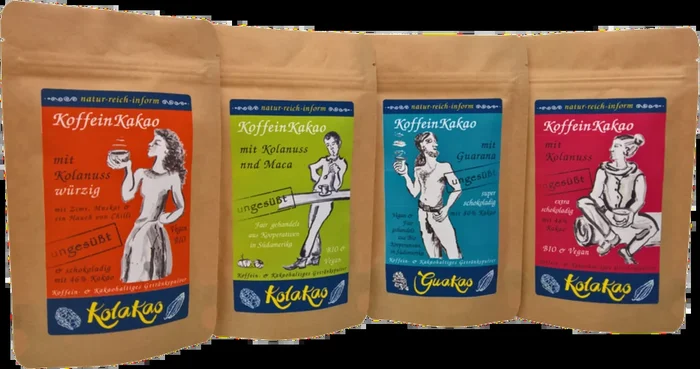 natur-reich-inform Kennenlernpaket Bio KoffeinKakao – ungesüßt (4x koffein- und kakaohaltiges Getränkepulver)