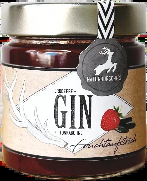Naturbursche Erdbeer Gin Fruchtaufstrich