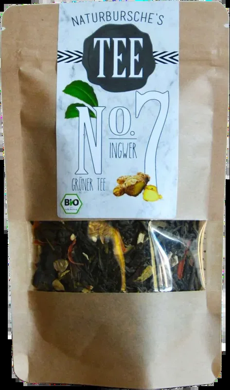 Naturbursche organic green tea with ginger