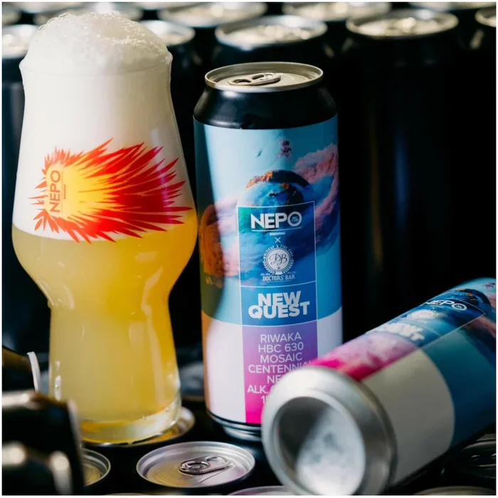 Nepomucen NEW QUEST – NEIPA Riwaka HBC630 Mosaic Continental