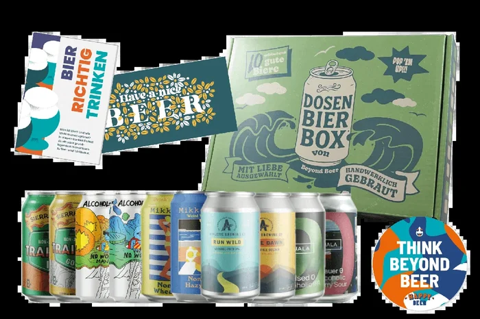 Non-alcoholic craft beer gift box (10x cans of different varieties)