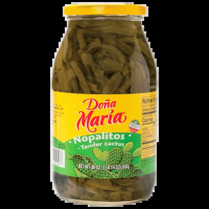 Nopales Kaktus Streifen im großen Glas von Dona Maria 850g