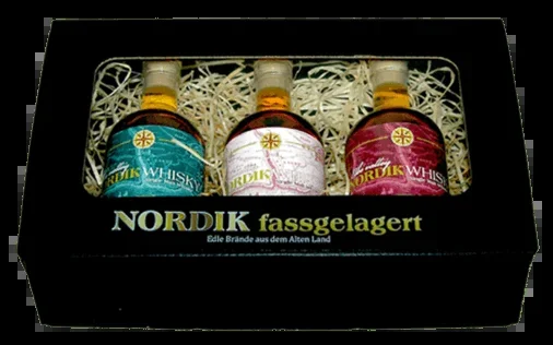 Nordik gourmet box barrel-aged (2x whisky + 1x rum)