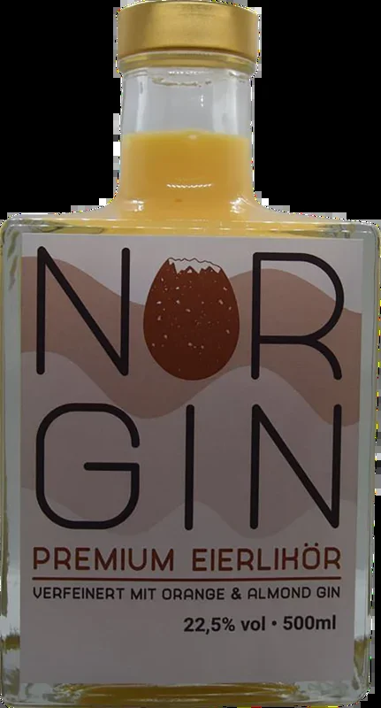 NORGIN Premium Eierlikör mit Orange & Almond Gin