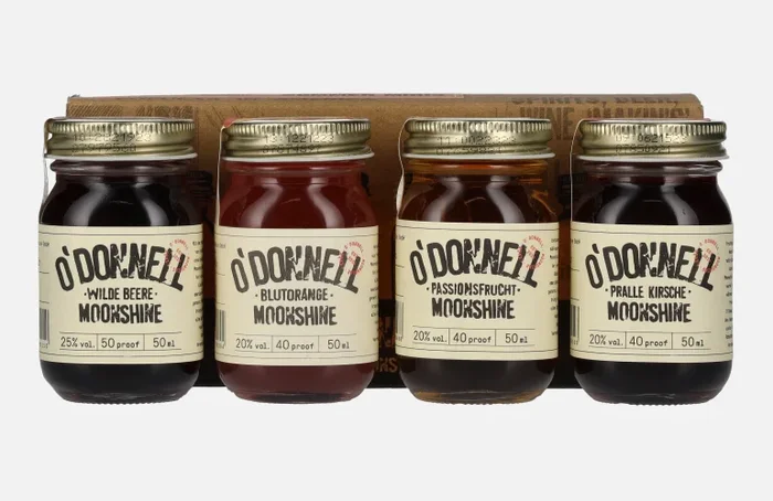 O’Donnell Moonshine SOMMER MINIS 21,3% Vol. 4×0,05l in Geschenkbox