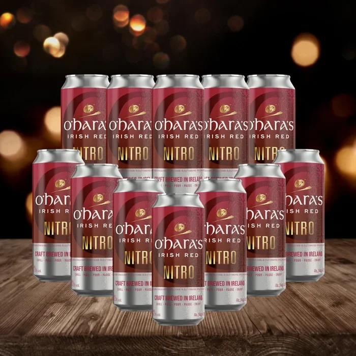 O’Hara’s Nitro Irish Red Ale 440ml Cans – 4.30% ABV (12 Pack)