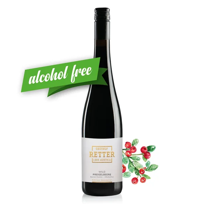 Obsthof Retter Edition Sommelier – WILD Preiselbeere – alkoholfreie Alternative zum Wein