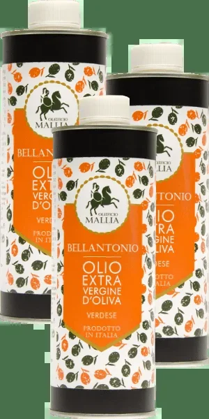 Oleificio Mallia Olio Extra Vergine di Oliva Bellantonio 3x 500ml