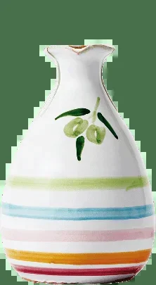 Olio Extra Vergine di Oliva Fruttato Medio Orcio Tonkrug rund bunt Lamantea 250ml