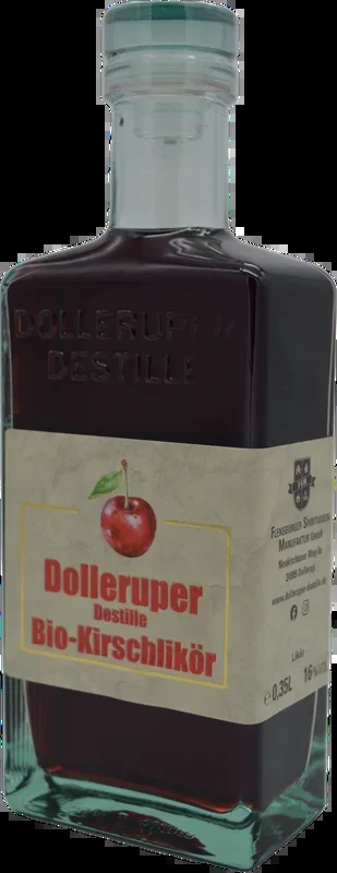 Organic cherry liqueur
