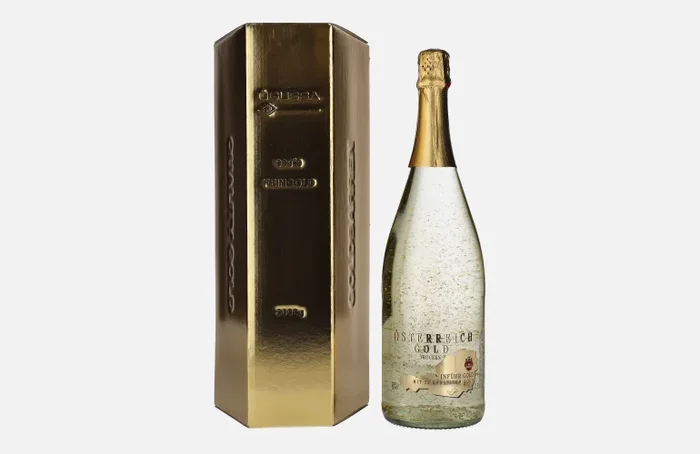 Österreich Gold – mit 23 Karat Blattgold 9,5% Vol. 1,5l in Geschenkbox