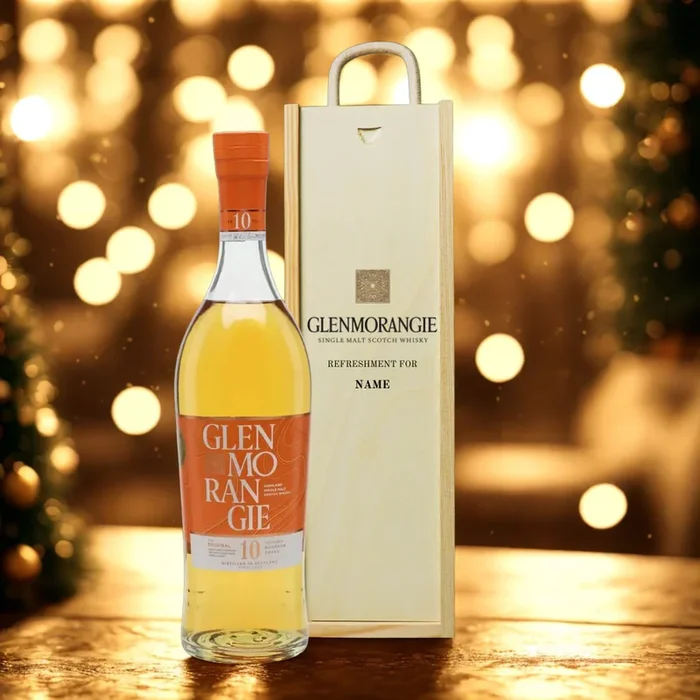 Personalised Glenmorangie Single Scotch Whiskey Gift Set – 40% ABV (70cl)