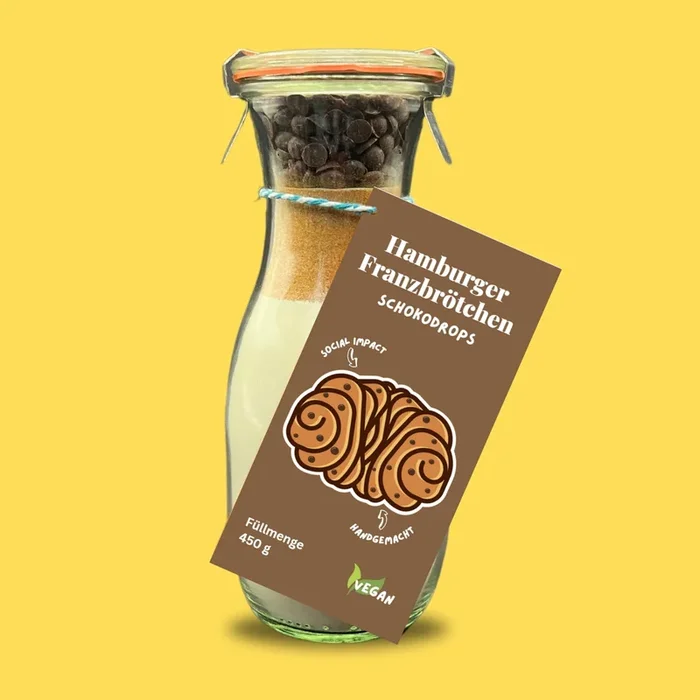Picknickliebe Hamburger Franzbrötchen chocolate drops – baking mix