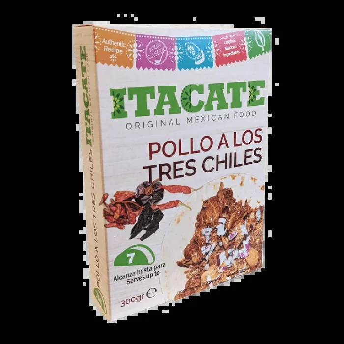 Pollo a los Tres Chiles / Hähnchen mit Chili Taco Fleisch von Itacate 300g