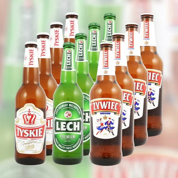 polnische Premium Biere im Mix- Tyskie, Lech & Zywiec je 4 Flaschen 0,5l