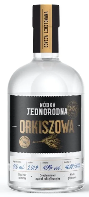 Polnischer Wodka aus Dinkel Single-Grain „Jednorodna“. Limited Edition. 0,5L, 40 % vol.