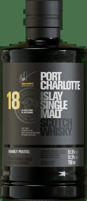 Port Charlotte 18 Year Old Islay Single Malt Scotch Whisky