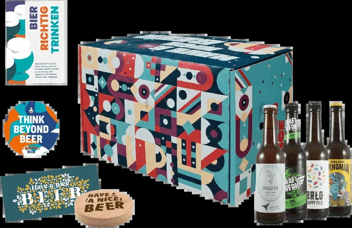 Premium Bier Geschenk-Kiste – 24 Craft Beer Flaschen, 11 Bierstile, Tasting Booklet & Zubehör